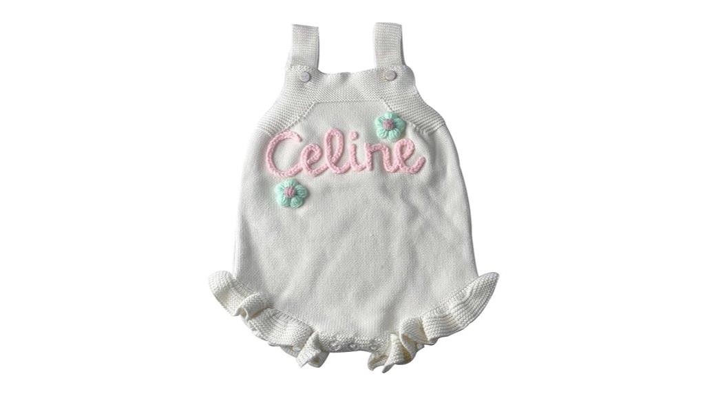 custom embroidered baby romper