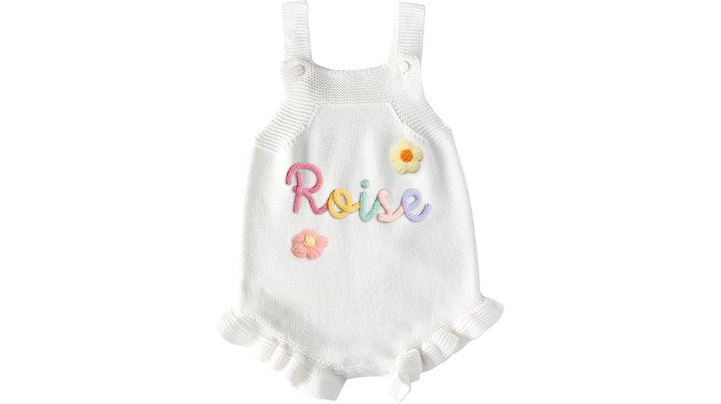 custom embroidered baby romper