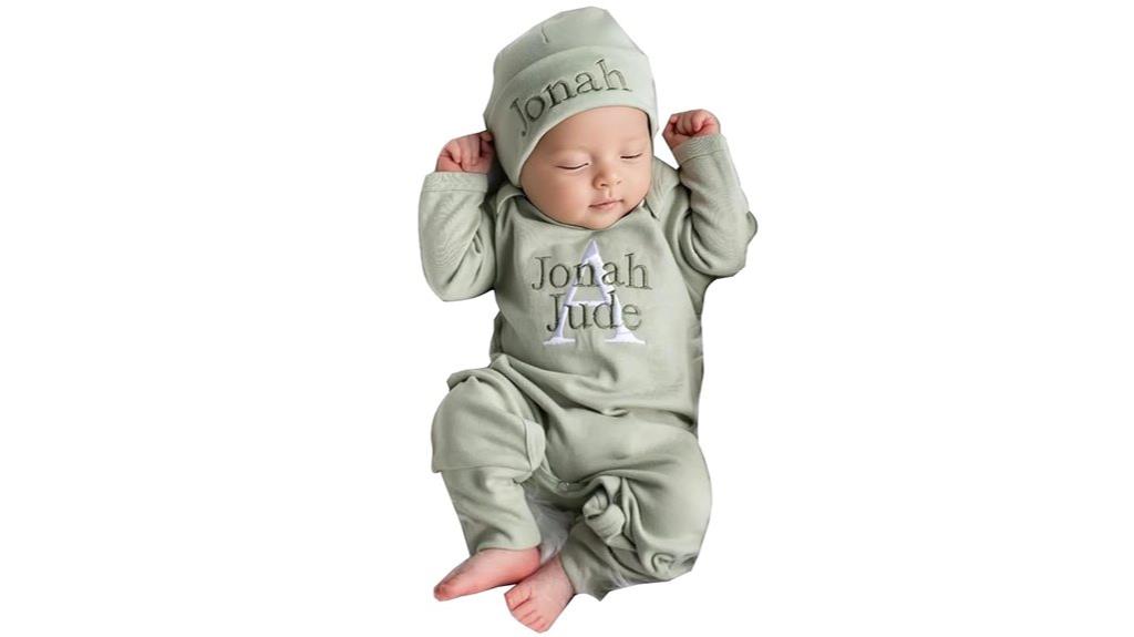 custom embroidered baby sleepwear
