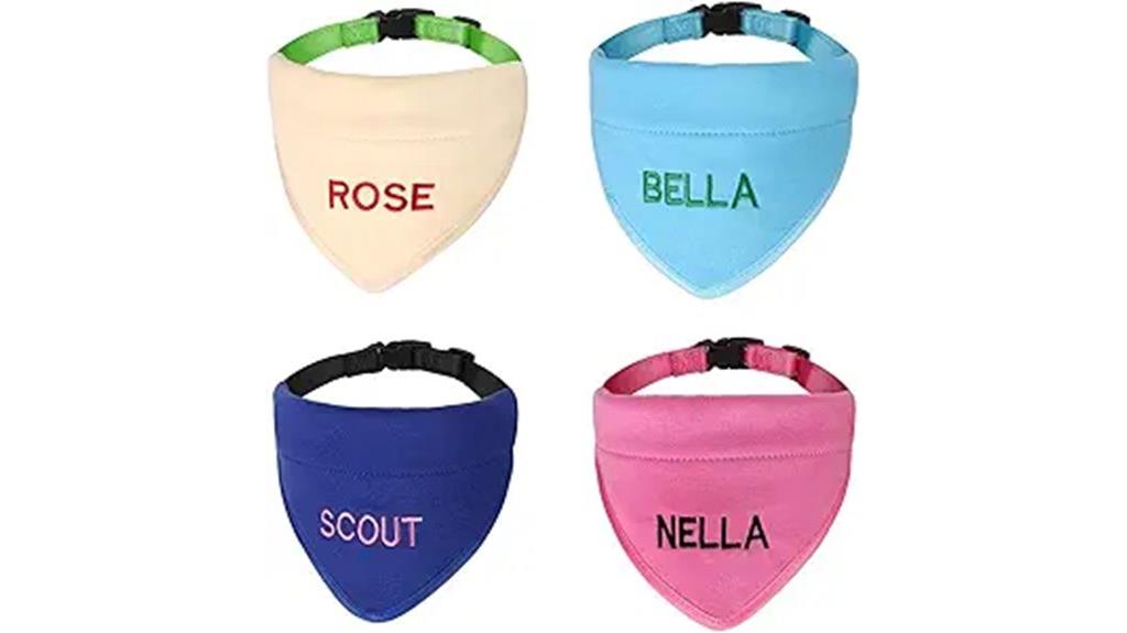 custom embroidered dog bandana