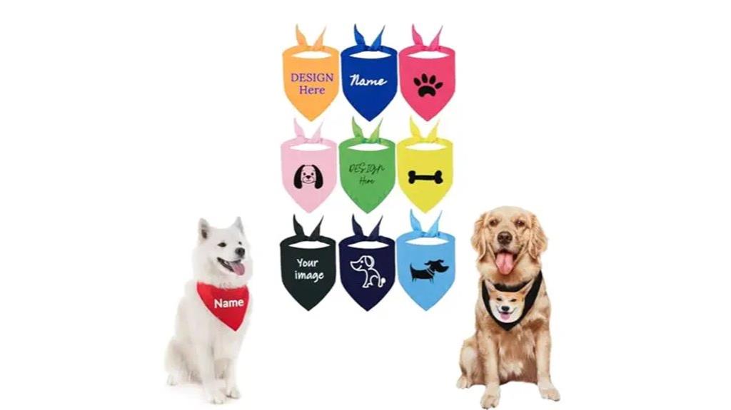 custom embroidered dog bandana