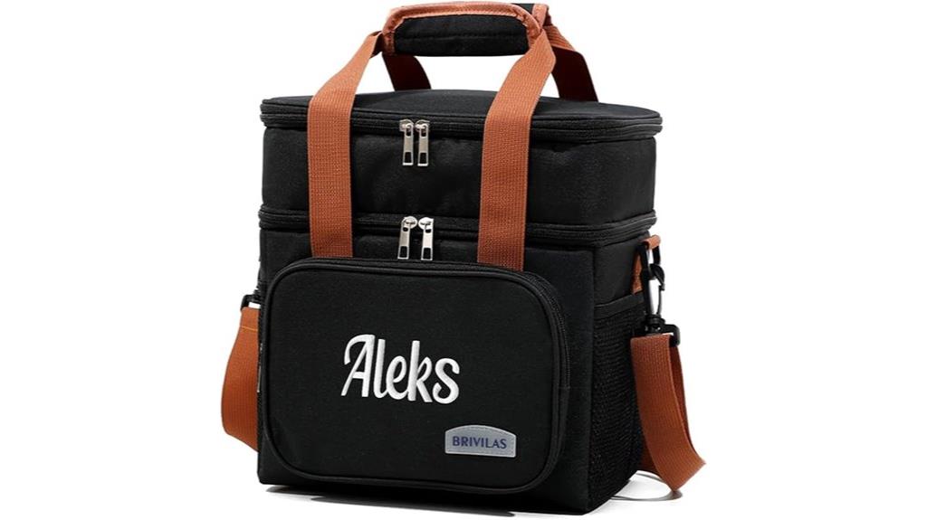 custom embroidered lunch box
