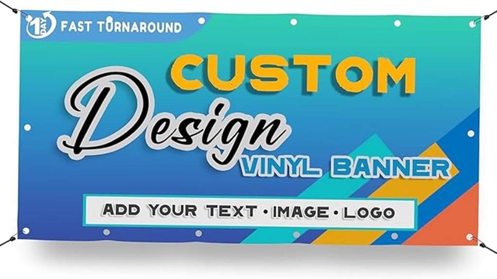 custom event vinyl signs