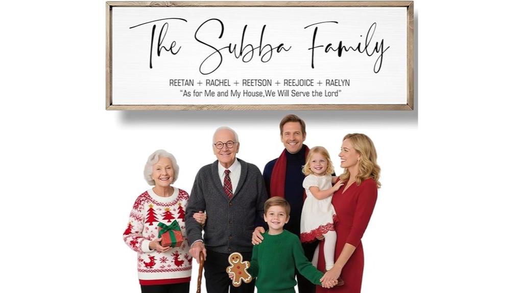 custom family name sign