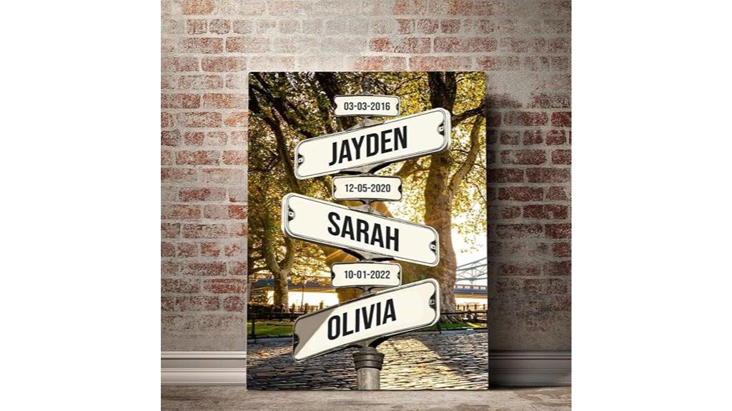 custom family name sign