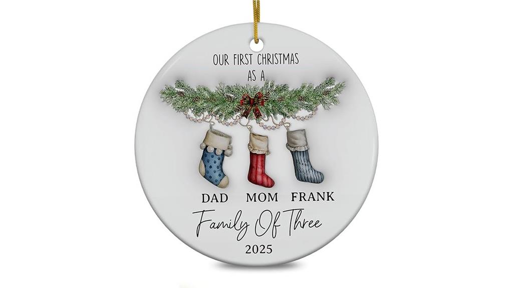 custom family three ornament