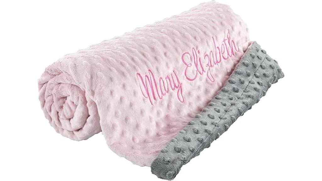 custom girl baby blanket