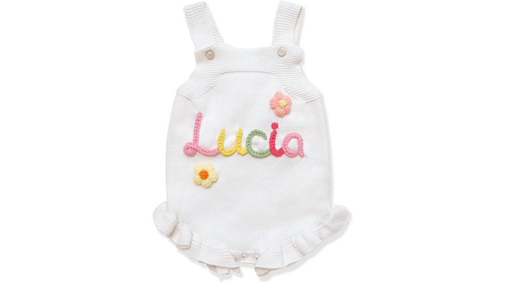 custom girl baby romper