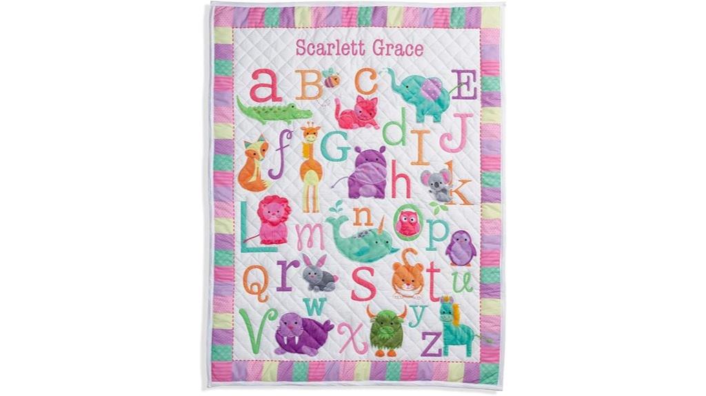 custom girl s name quilt