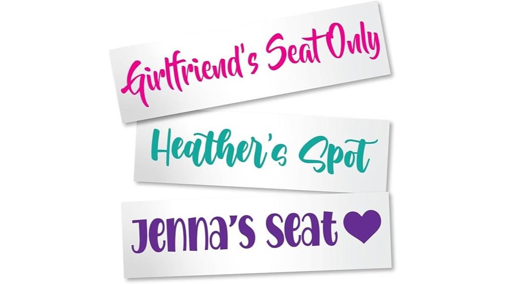 custom girlfriend wife seat decal