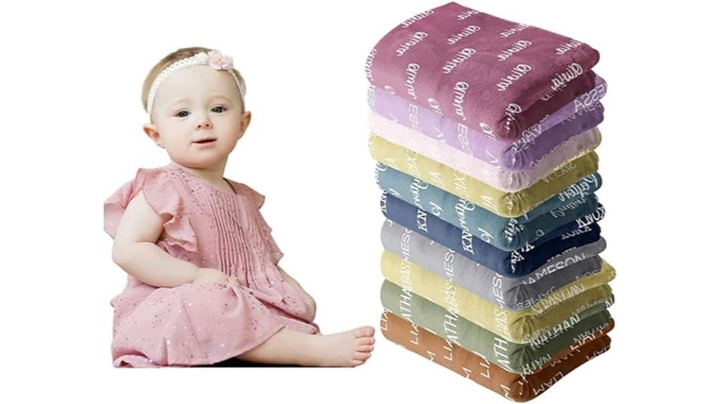 custom girls name baby blanket