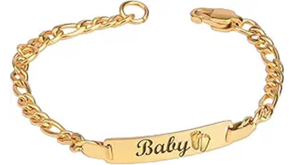 custom gold baby bracelet