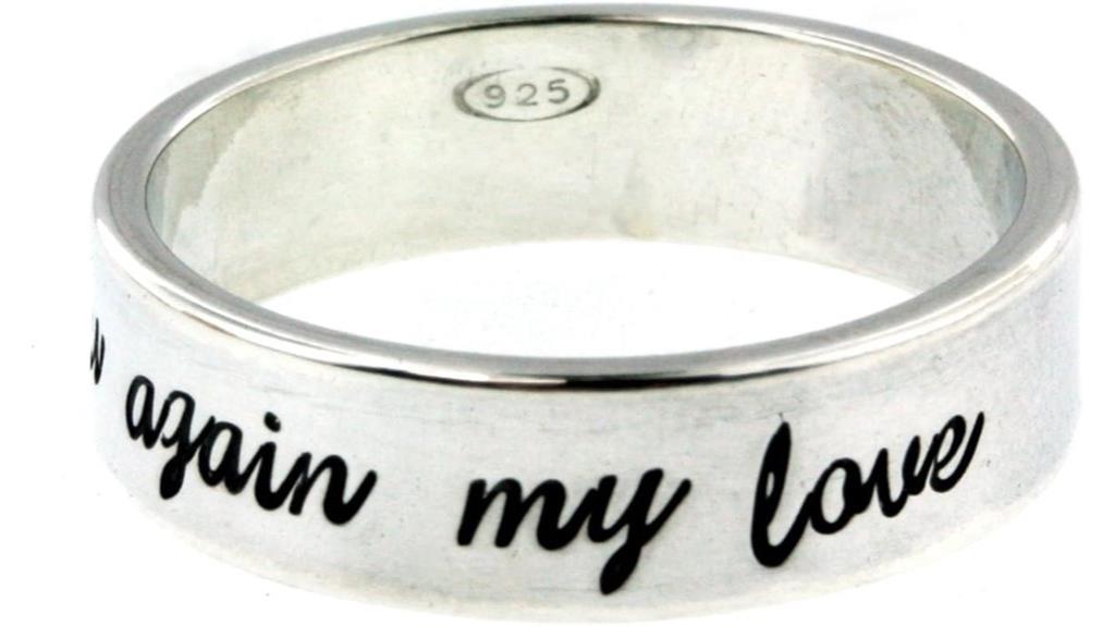 custom hannah silver ring