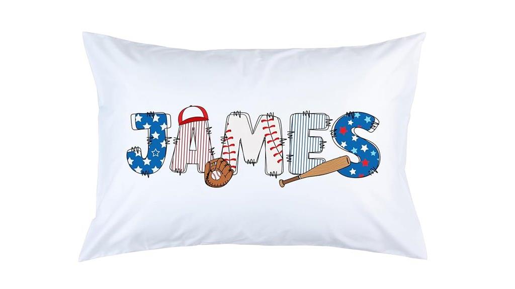custom kids baseball pillow