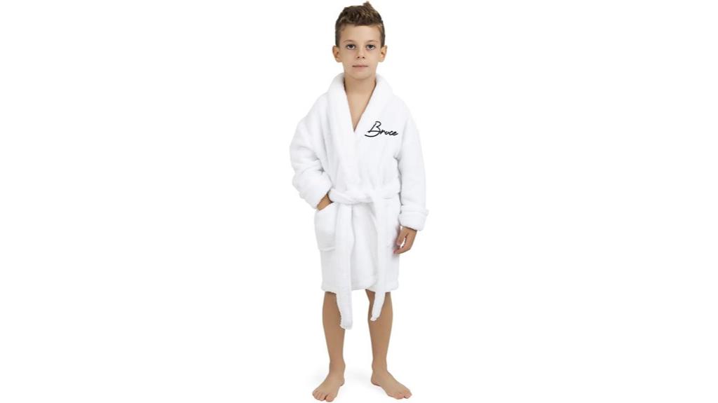 custom kids cotton robe