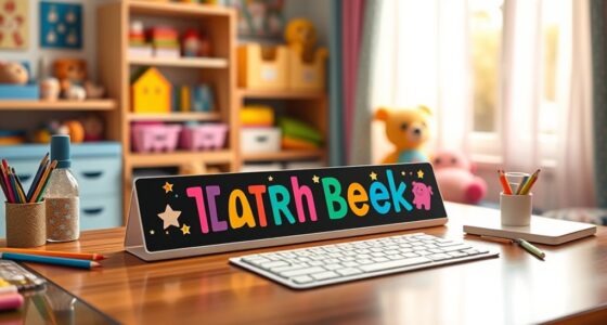 custom kids desk name plates