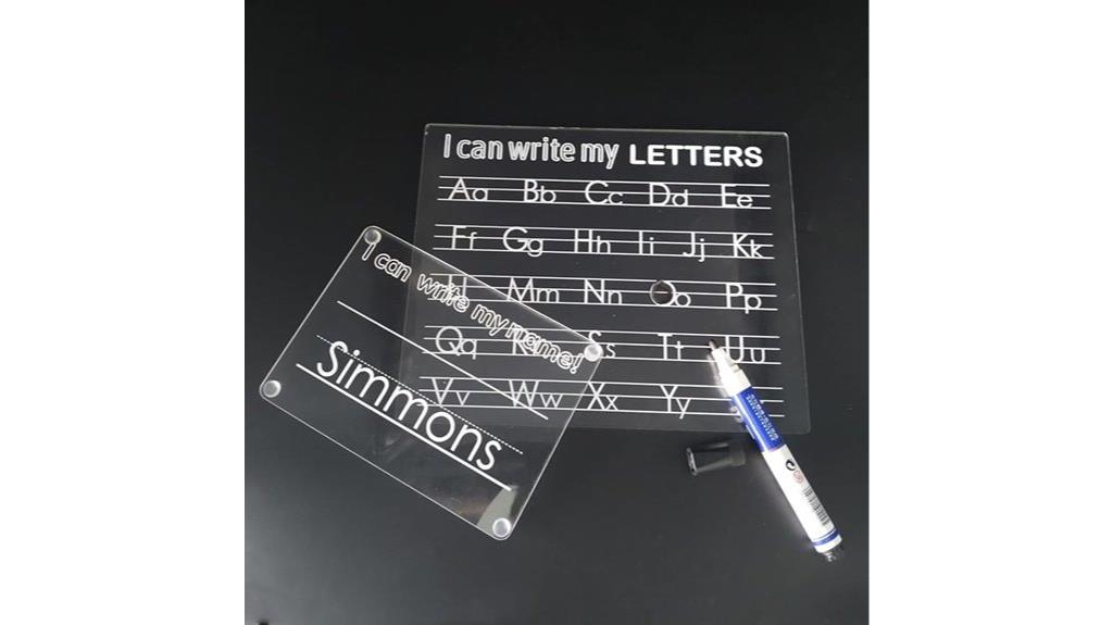 custom kids name tracing board