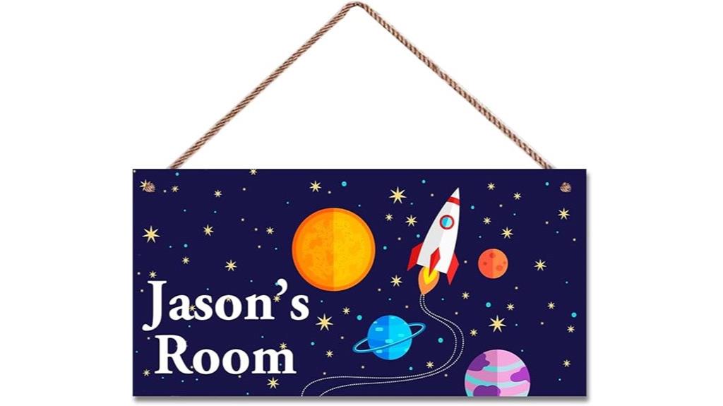 custom kids rocket sign