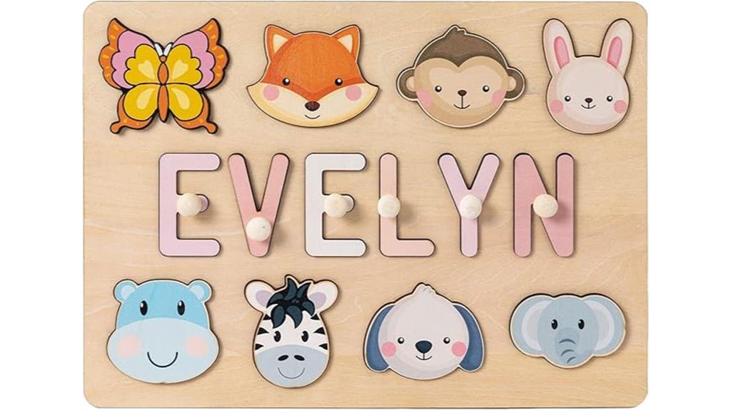 custom kids wooden name puzzle