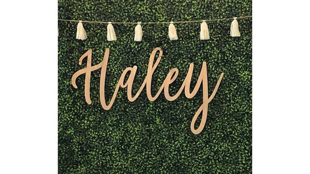 custom laser wood sign