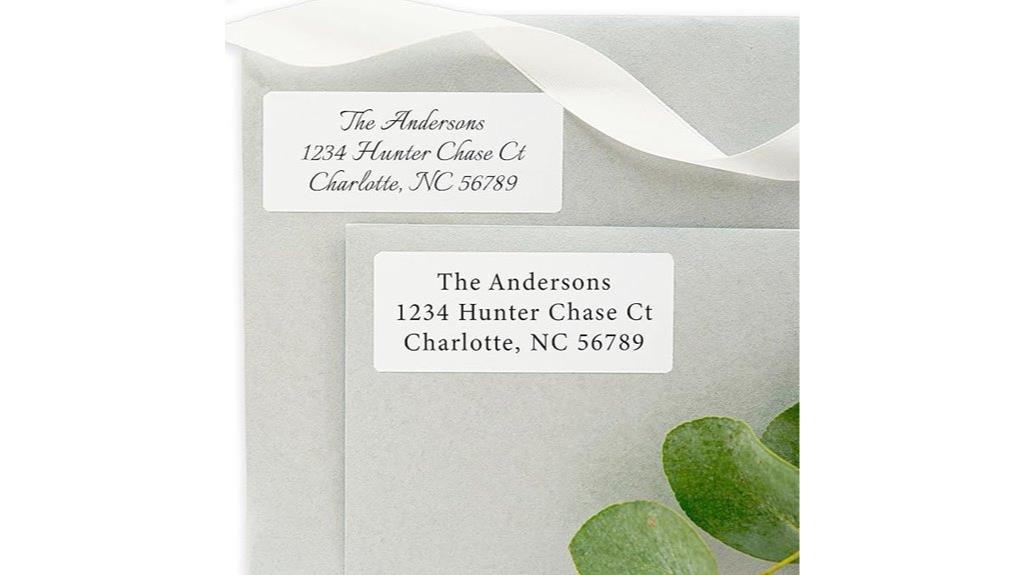 custom matte address stickers