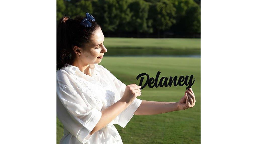 custom metal name sign