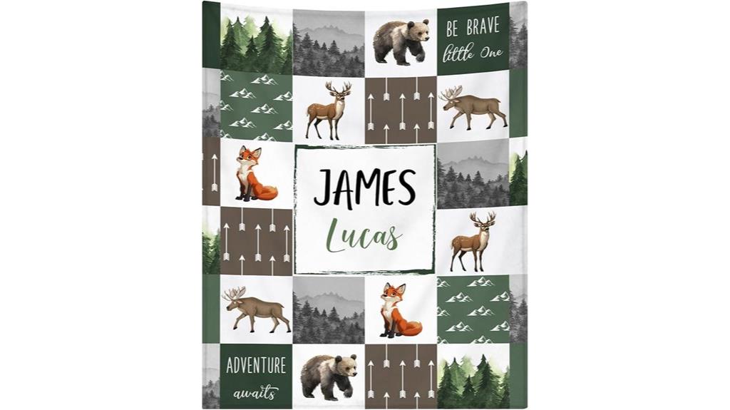 custom name baby blanket