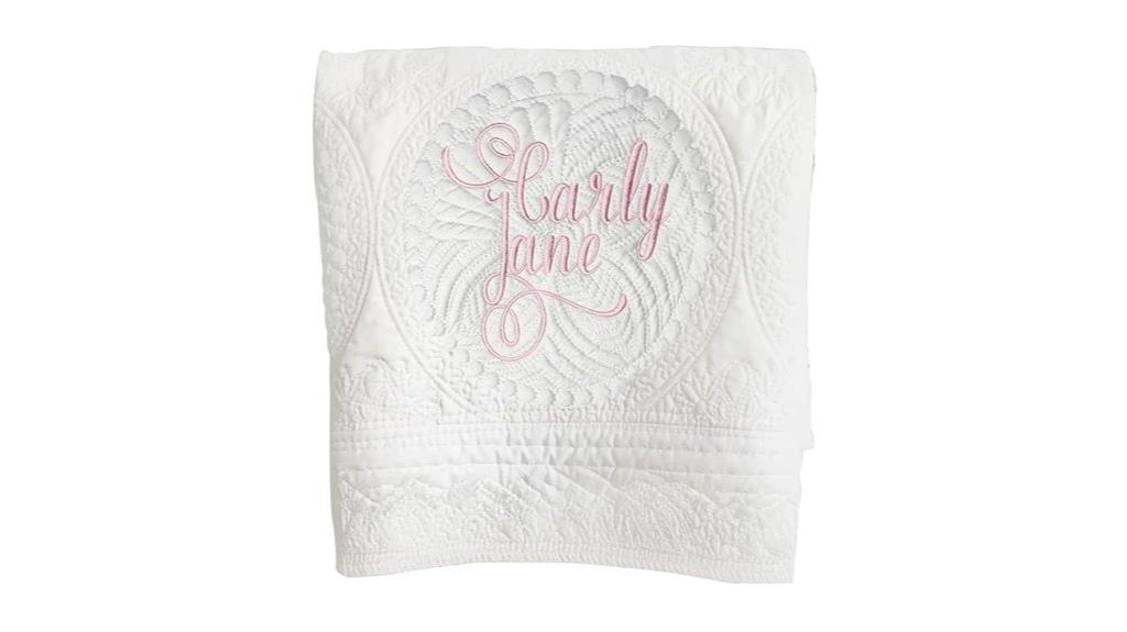 custom name baby quilt