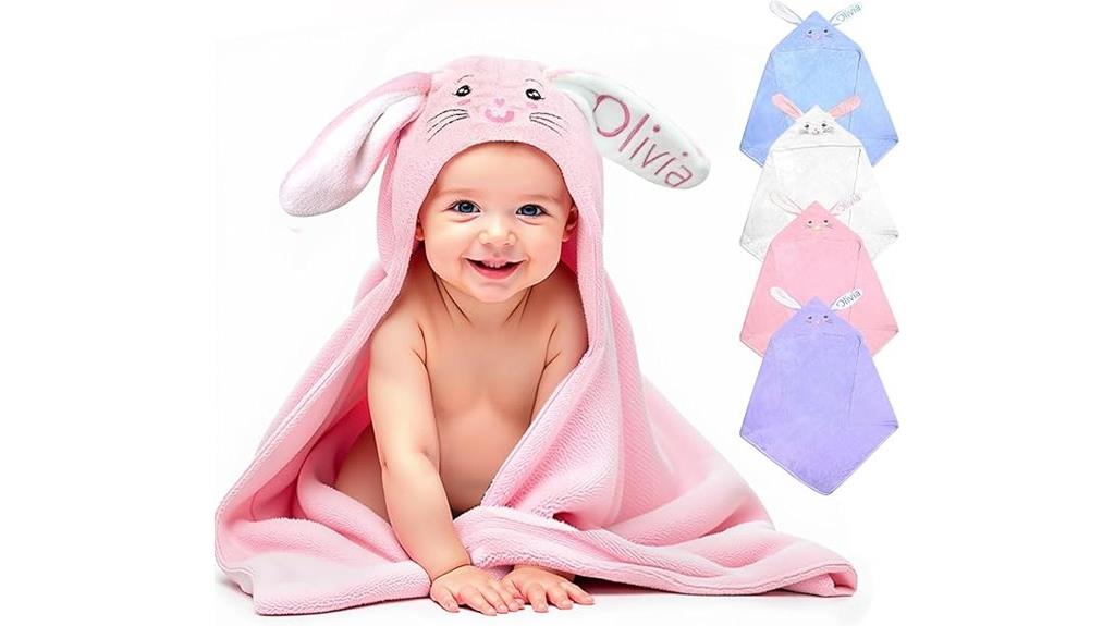 custom name baby towel