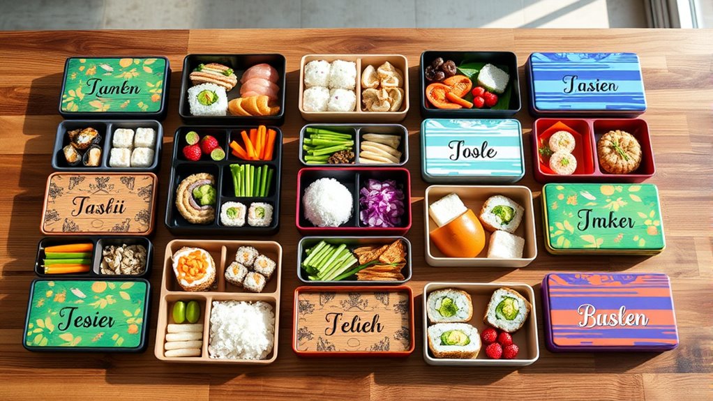 custom name bento boxes