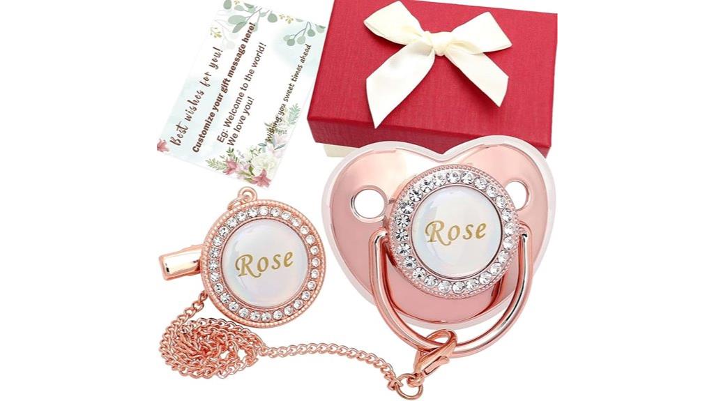 custom name bpa free pacifier