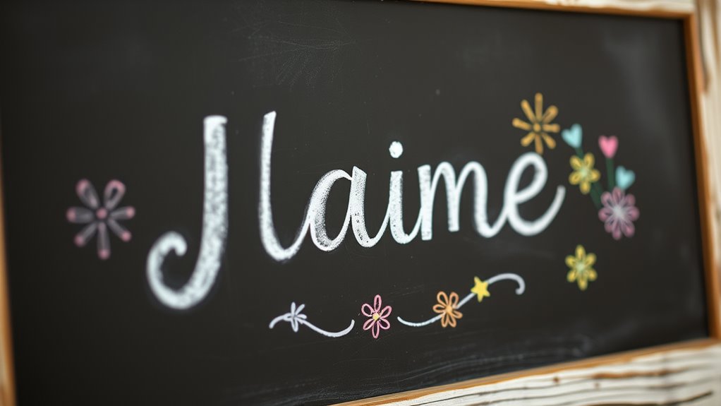 custom name chalkboard signs
