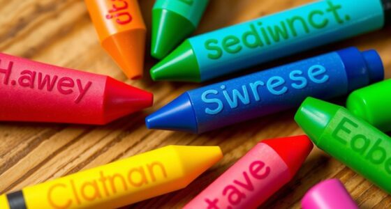custom name crayon sets
