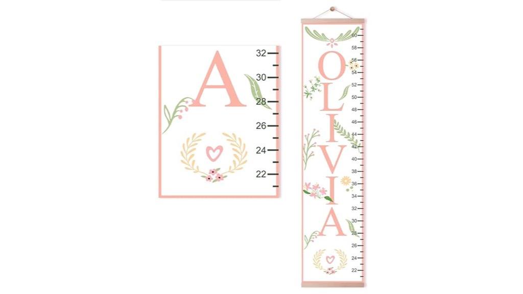 custom name height chart