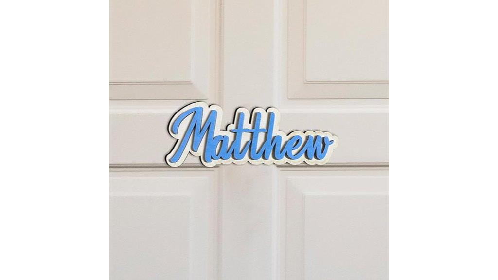 custom name kids door sign