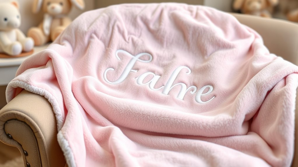 custom name minky blankets