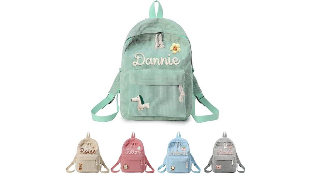custom name monogram backpack