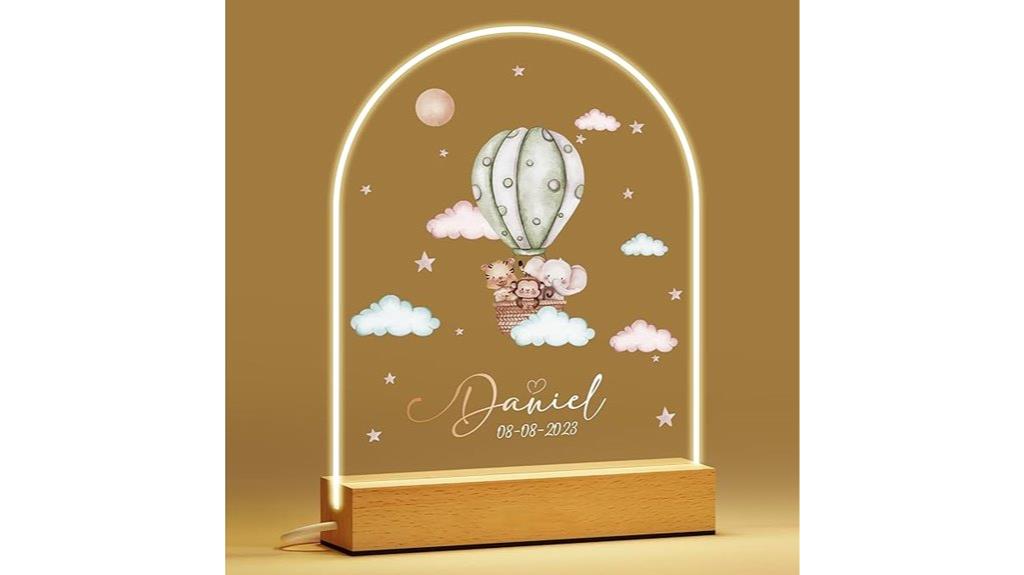 custom name night light