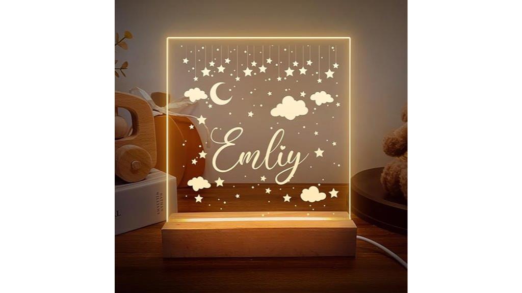 custom name night light