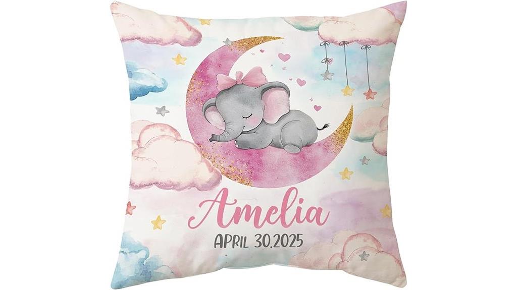 custom name nursery pillow