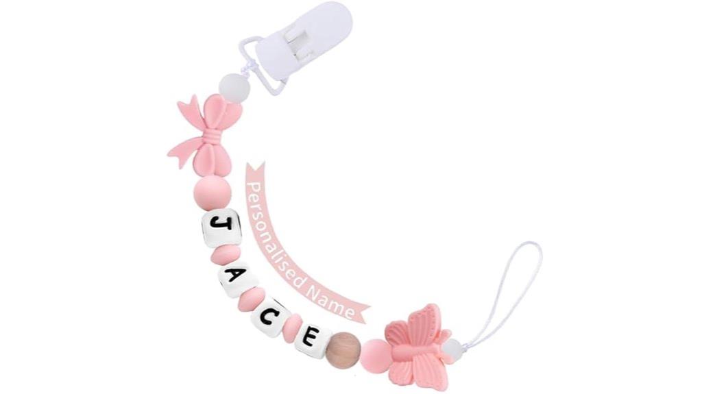 custom name pacifier holder