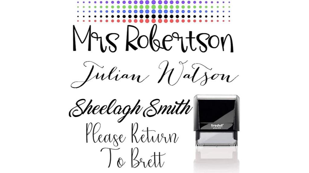 custom name rubber stamp