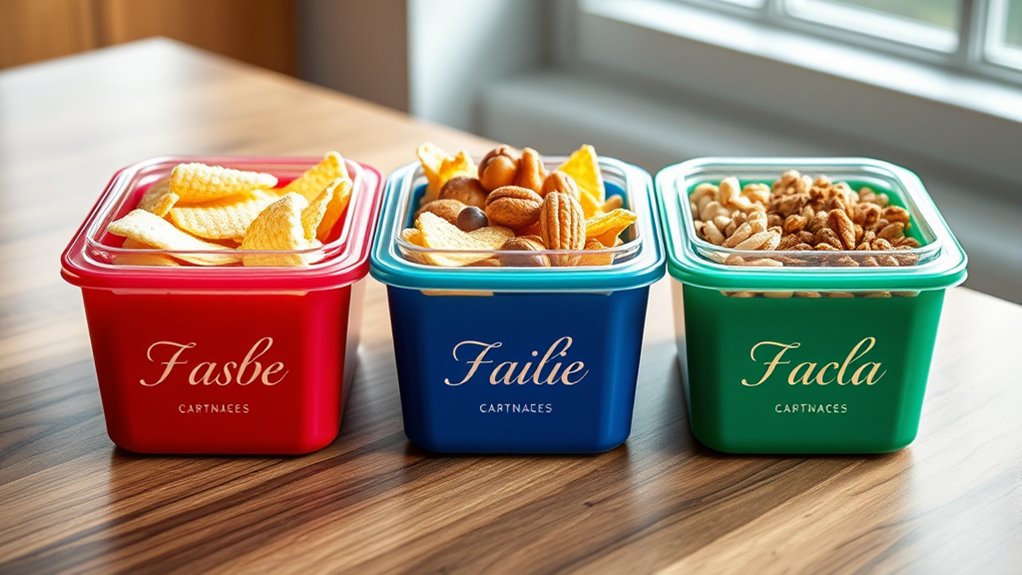 custom name snack holders