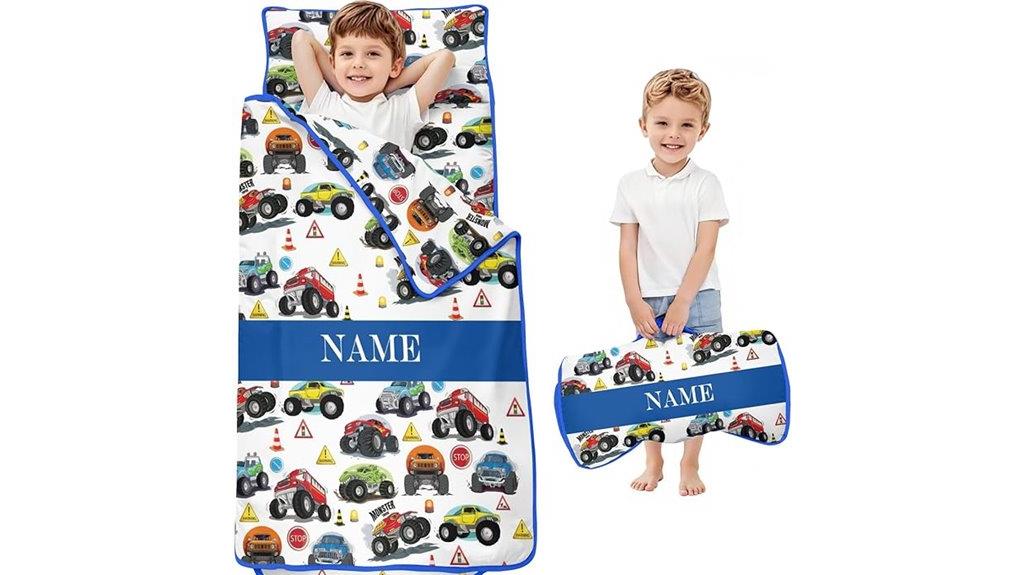 custom name toddler nap mat