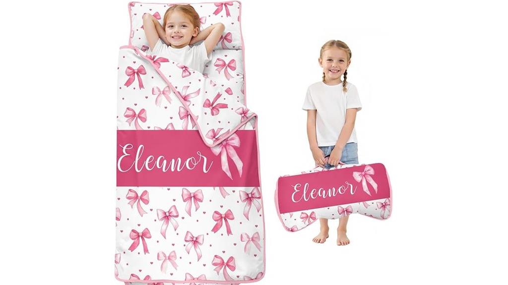 custom name toddler nap mat