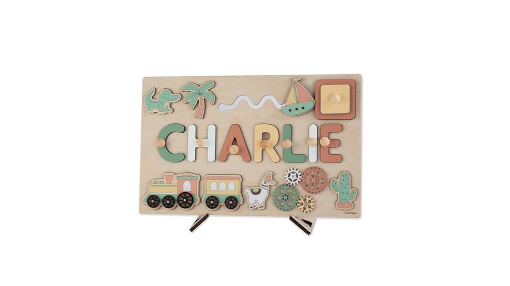 custom name wooden puzzle