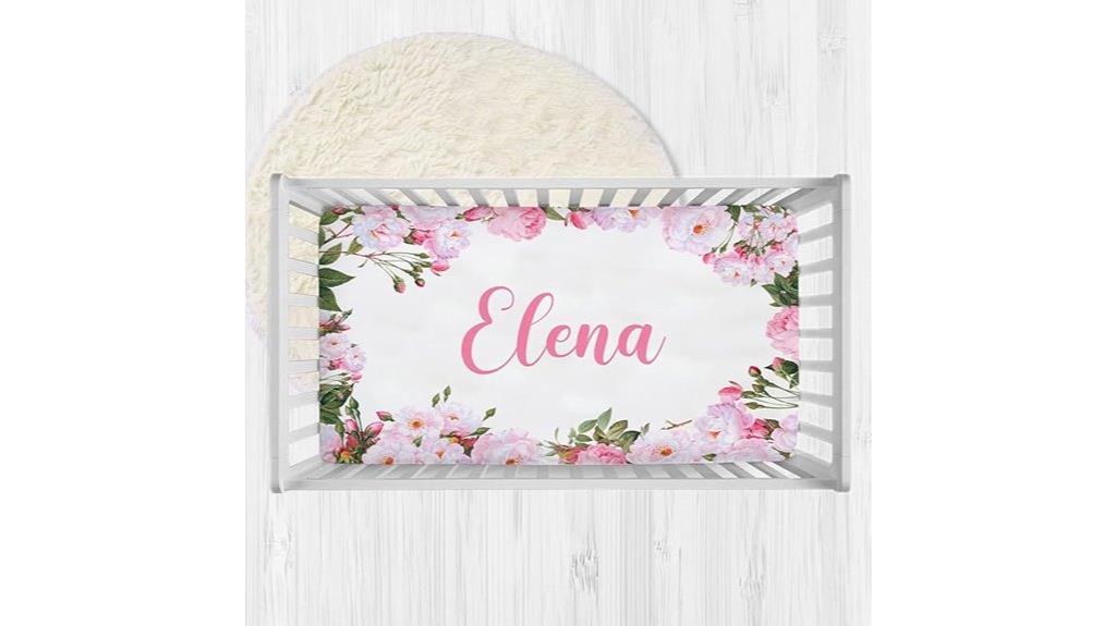 custom pink baby bedding
