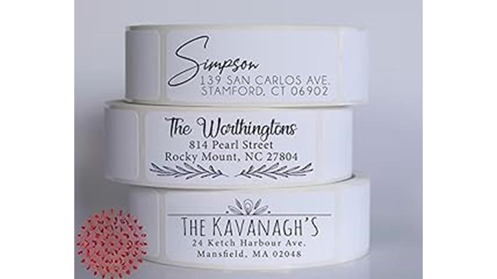 custom roll address labels