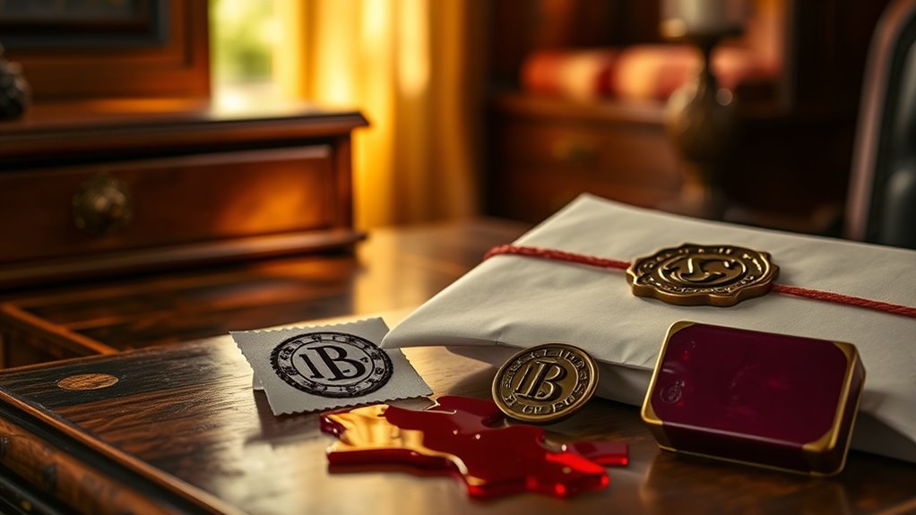 custom seal and wax selection