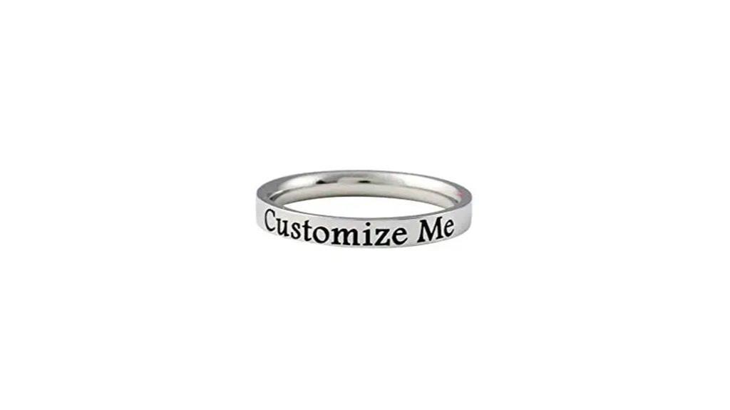 custom stainless steel ring
